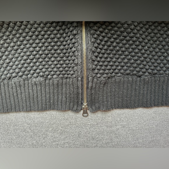 Ruff Hewn Back Zip Textured Knit Long Sleeve Sweater - Picture 7 of 7